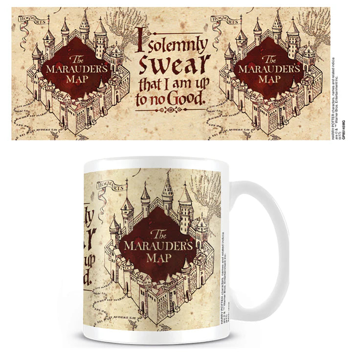 Harry Potter (Marauders Map) Mug, Coaster Keychain Gift Set