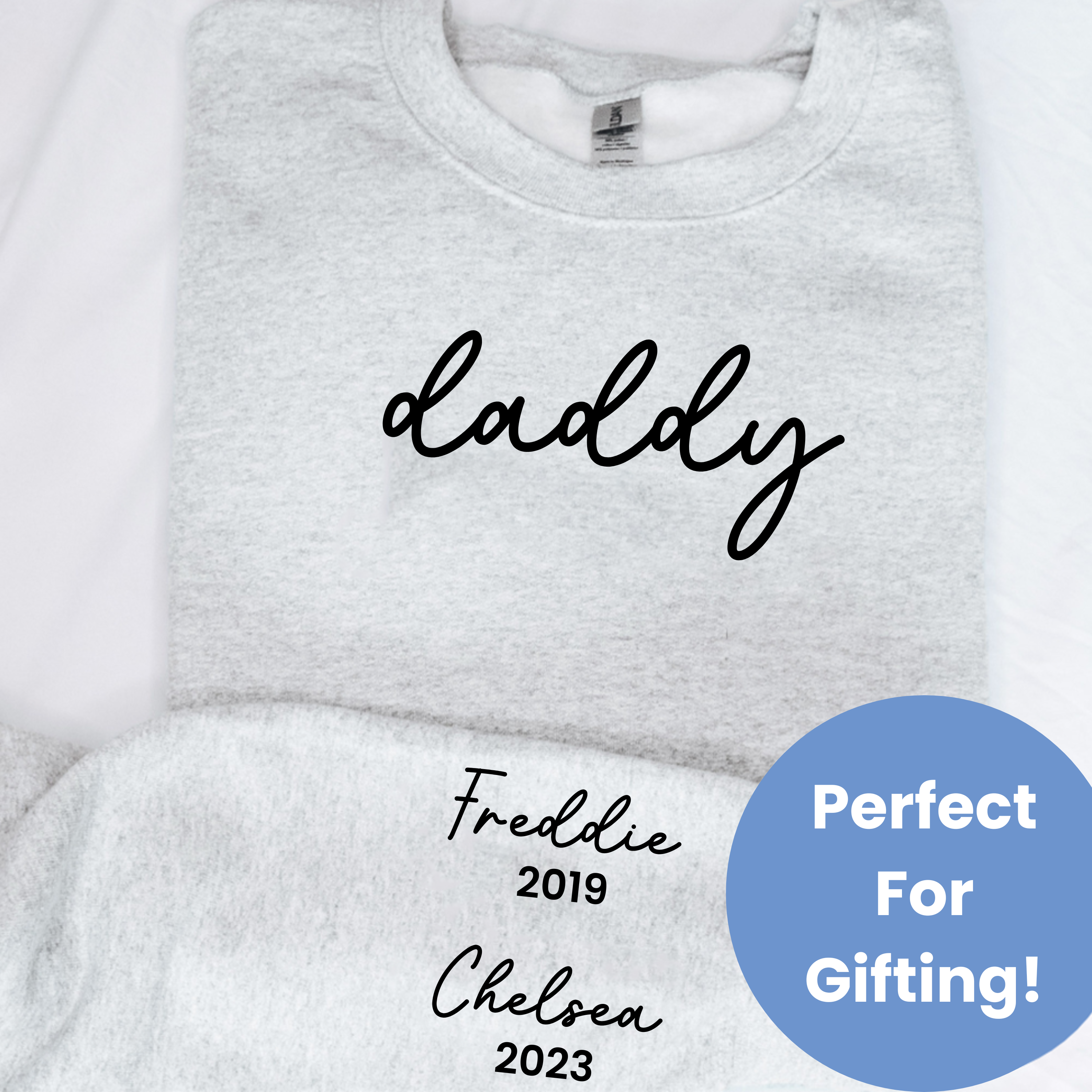 On My Sleeve Personalised Daddy Sweatshirt