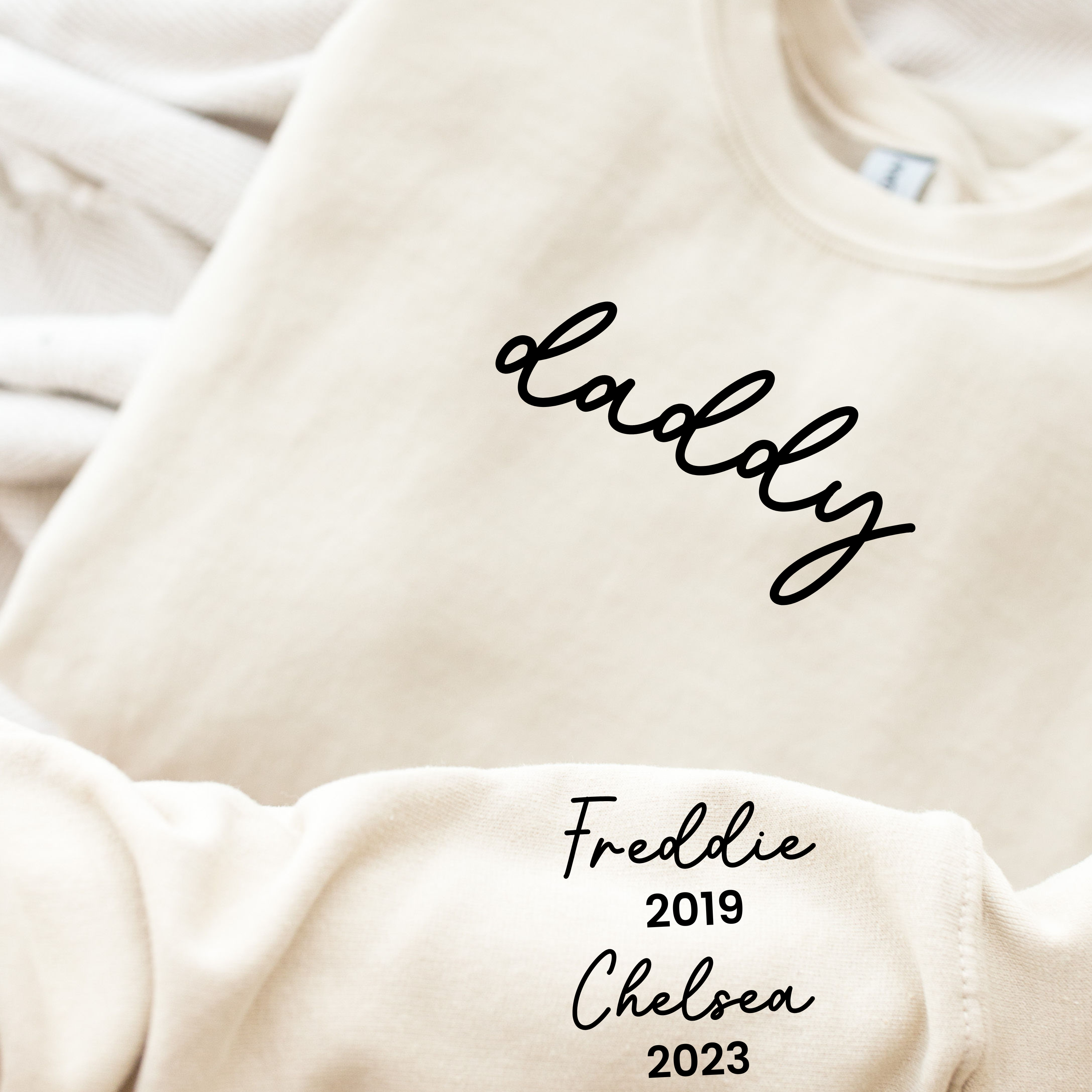 On My Sleeve Personalised Daddy Sweatshirt