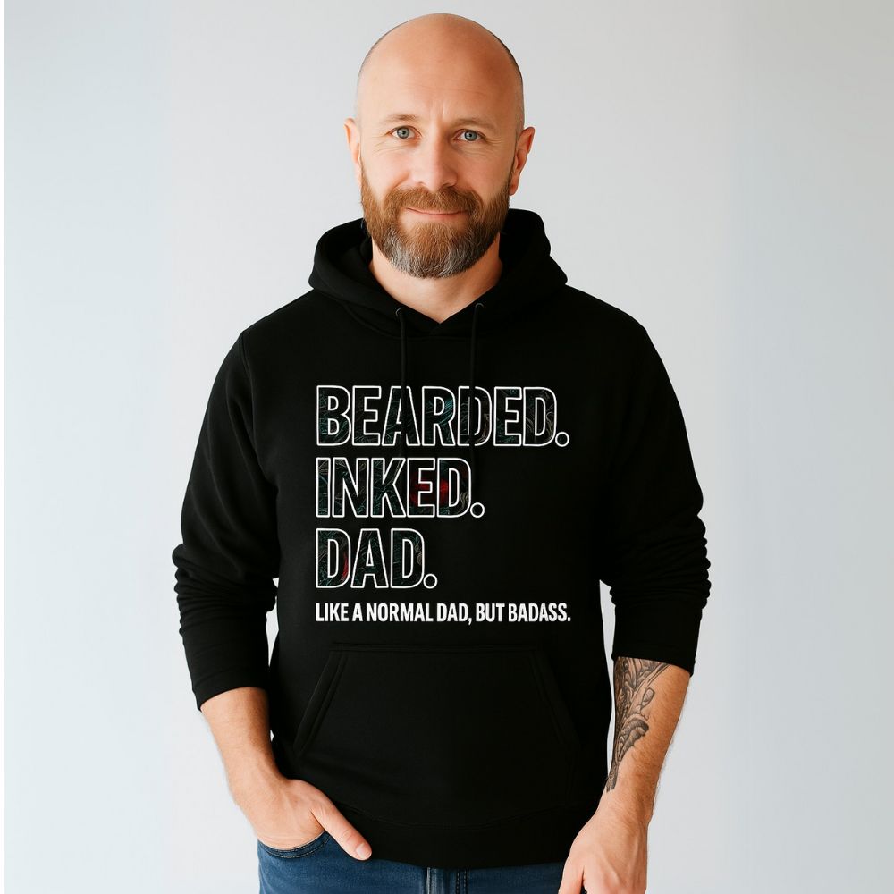 Bearded Inked Dad Hoodie
