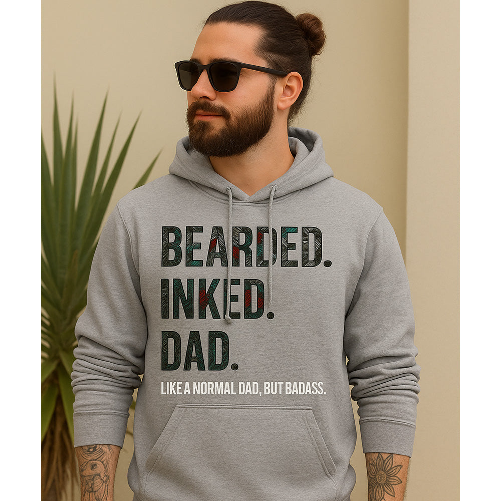 Bearded Inked Dad Hoodie
