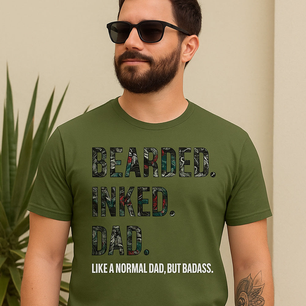 Bearded Inked Dad T-Shirt
