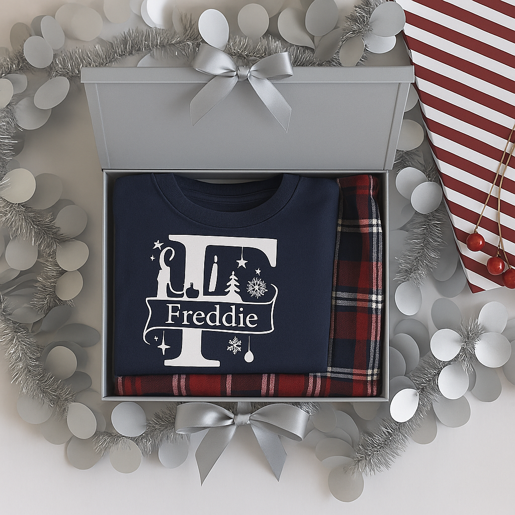 Christmas Gift Box - Personalised Letter Christmas Pyjamas