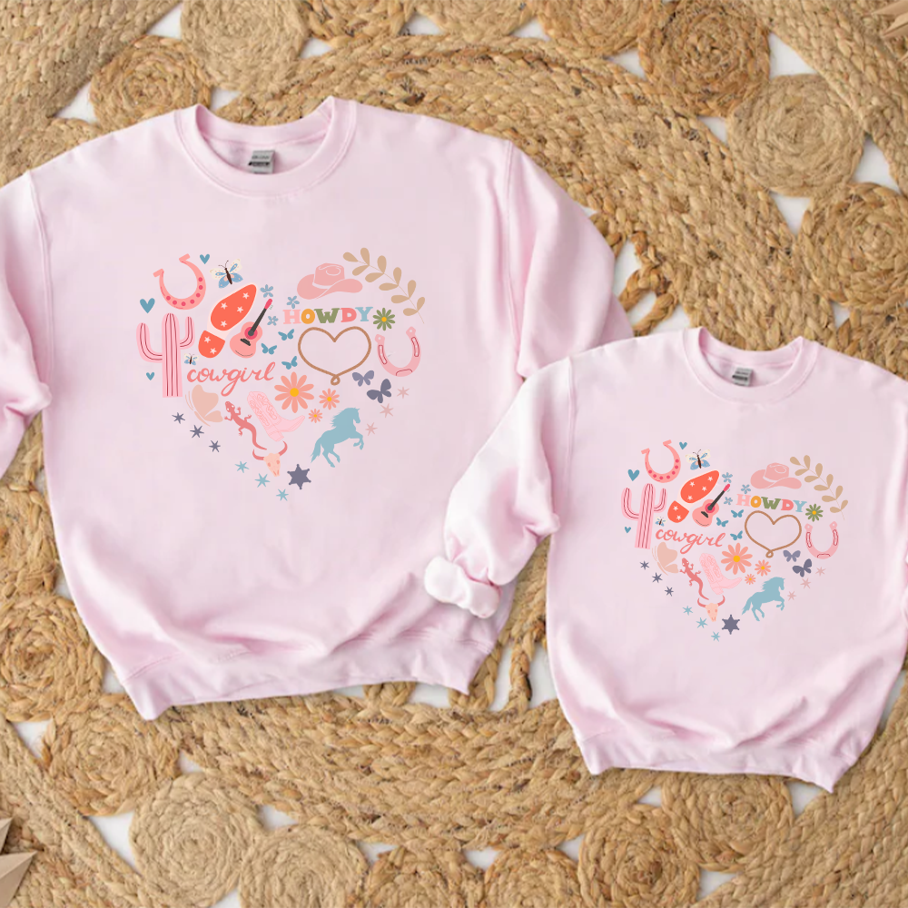 Cowgirl Heart Matching Sweatshirt