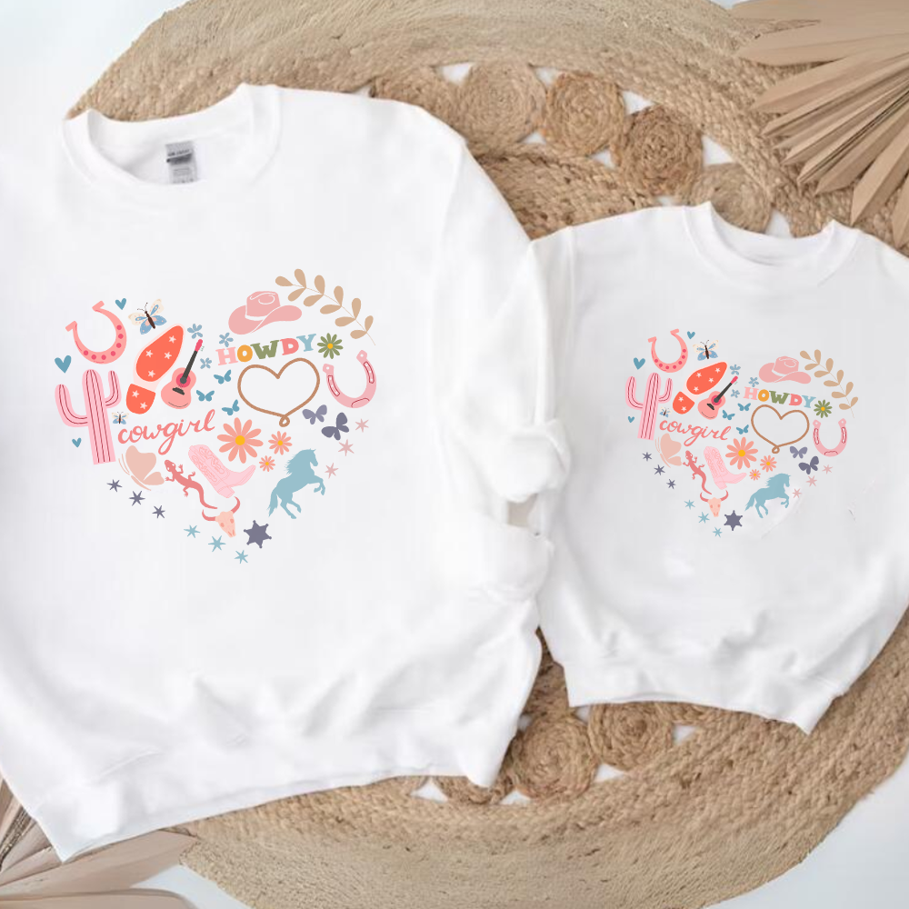 Cowgirl Heart Matching Sweatshirt