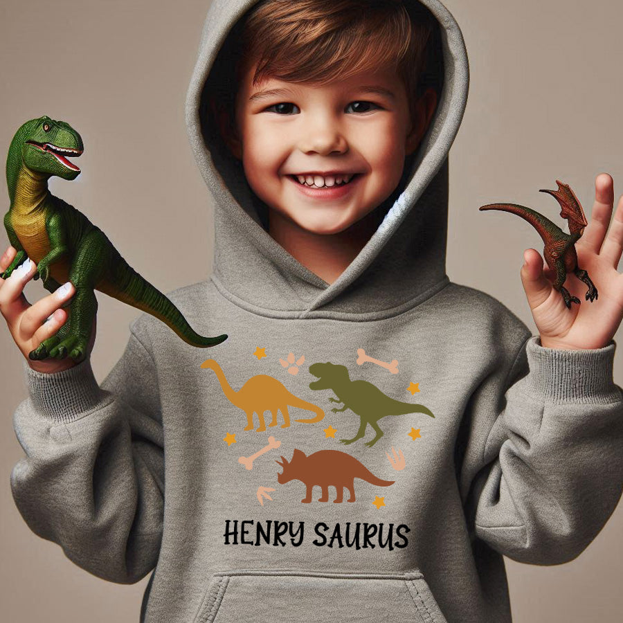 Dino Roar Personalised Kids Hoodie