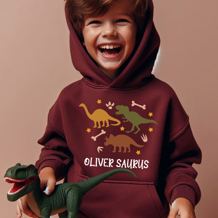 Dino Roar Personalised Kids Hoodie