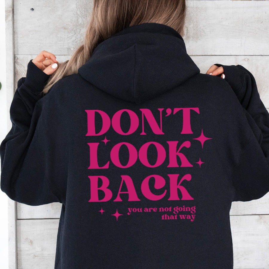 Don't Look Back Back Logo Hoodie