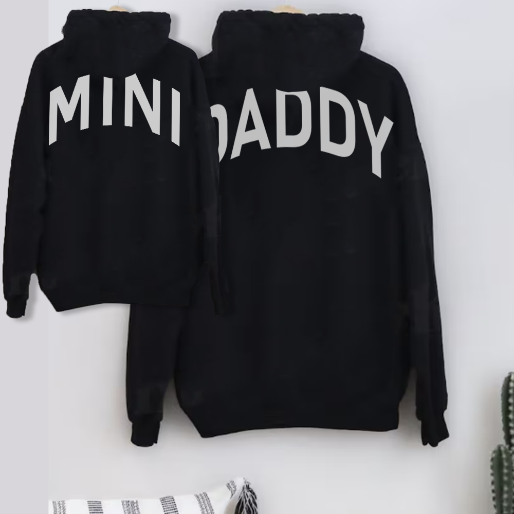 MRK Originals Daddy & Mini Oversized Back Slogan Hoodies