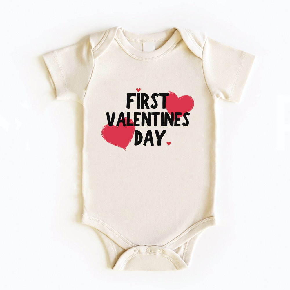 First Valentines Day Baby Vest