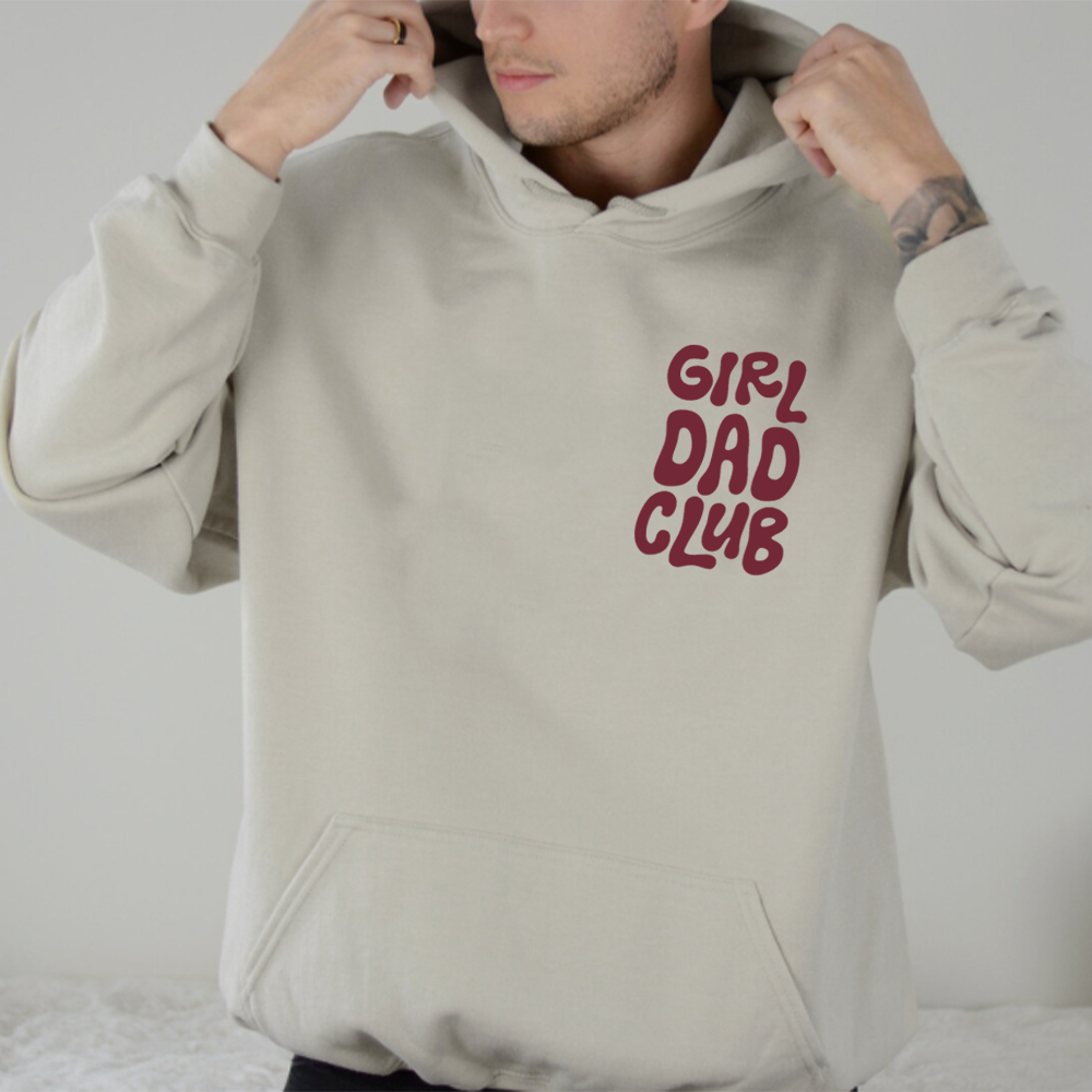 Girl Dad Club Pocket Logo Hoodie