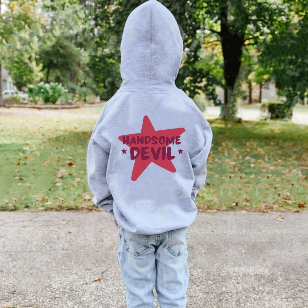 Handsome Devil Back Graphic Logo Hoodie