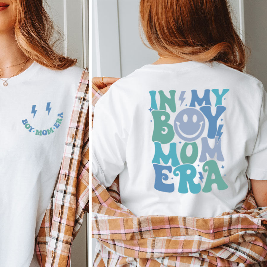 My Boy Mom Era Front & Back Logo T-Shirt