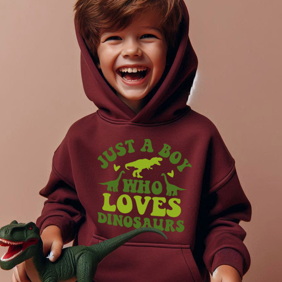 Just A Boy Who Loves Dinosaurs Hoodie