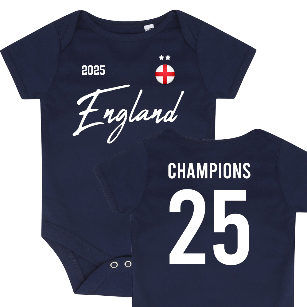 England Champions 2025 Celebration Baby Vest