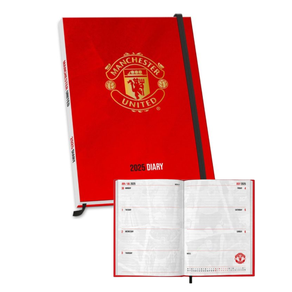 Manchester United Official 2025 A5 Diary