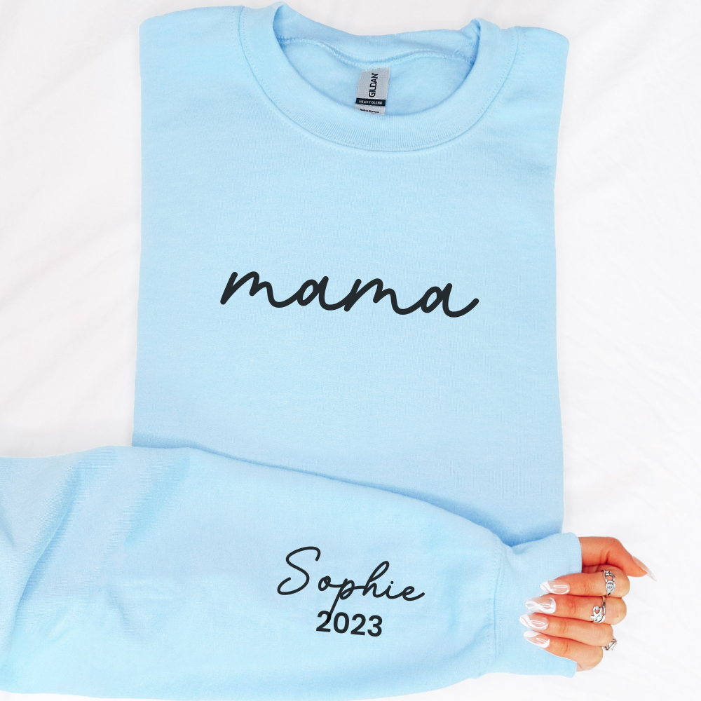 On My Sleeve Personalised Mama Sweatshirt