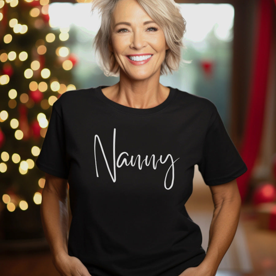 Nanny Wave Script T-Shirt