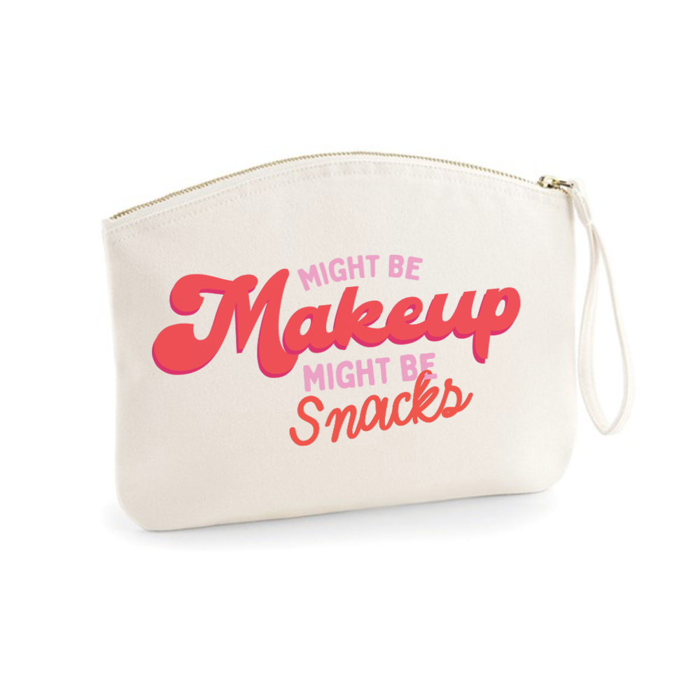 Might Be Makeup, Might Be Snacks Accessory Pouch