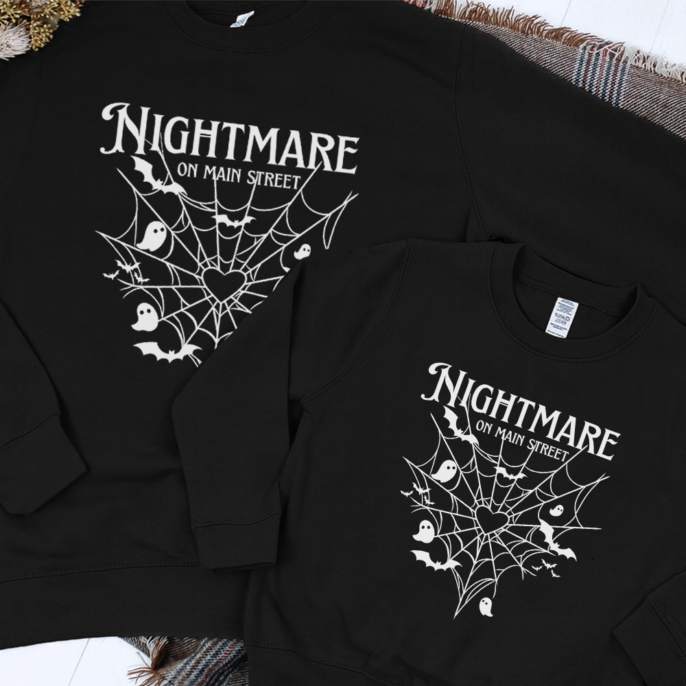 Nightmare On Main Street Matching Graphic Sweatshirts