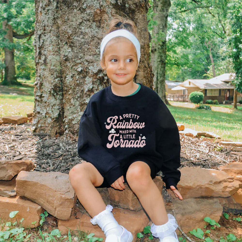 Rainbows & Tornados Kids Sweatshirt