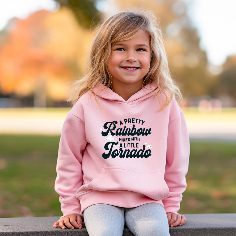 Rainbows & Tornados Kids Hoodie