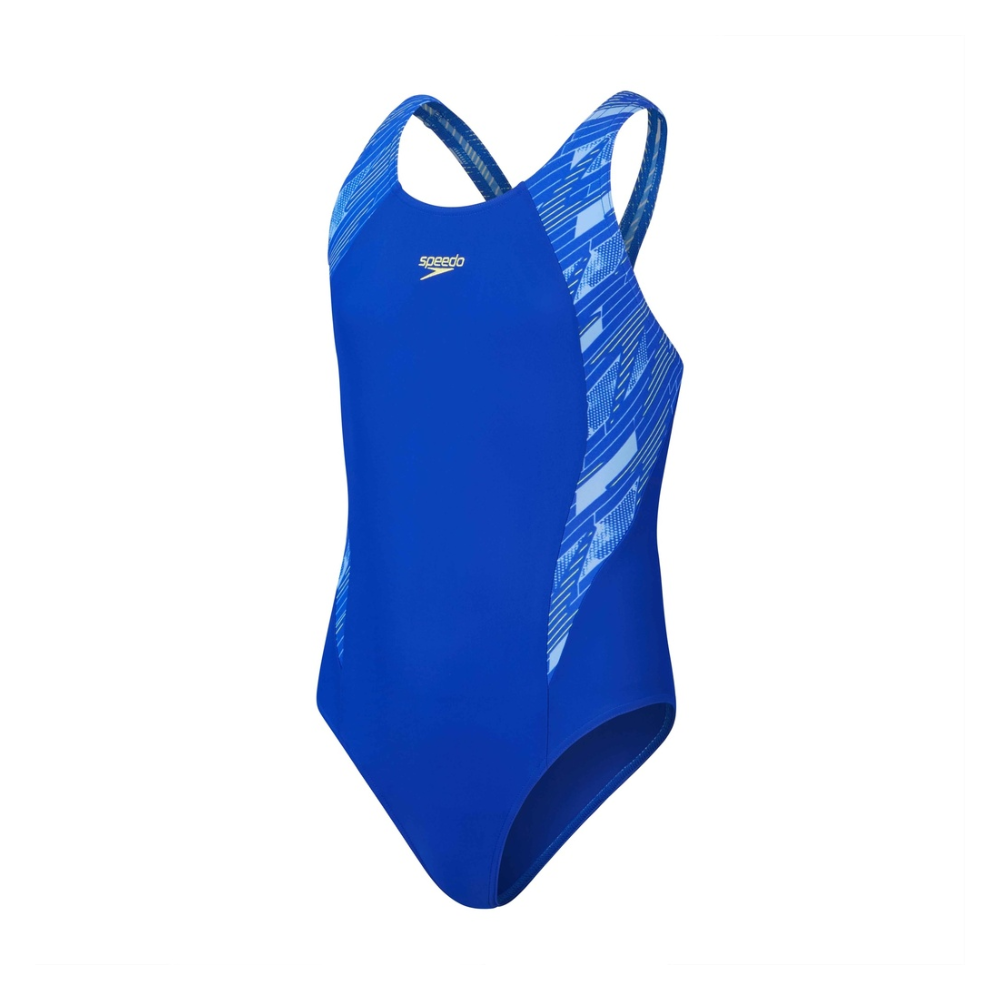 Speedo Hyperboom Splice Muscleback Junior Swimsuit- Blue