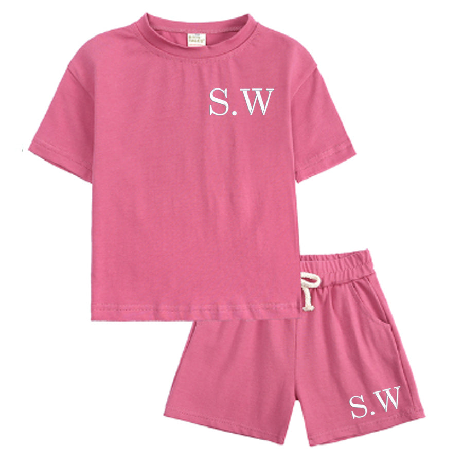 St Tropez Personalised Initial Tee & Short Set