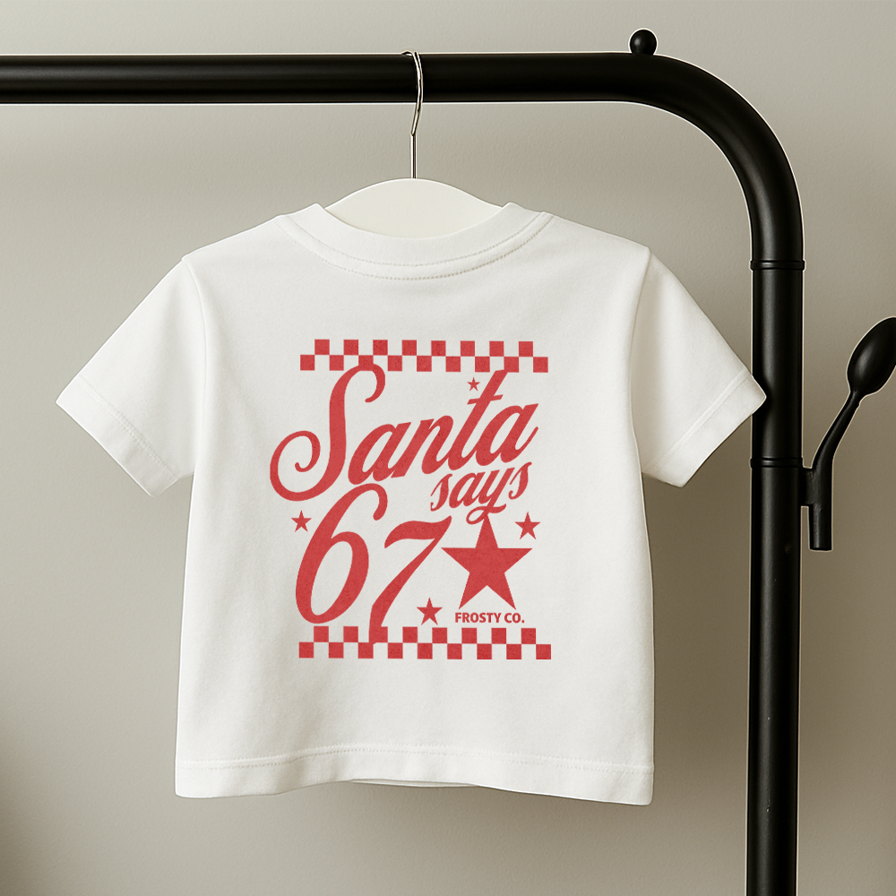 Retro Santa Says 67 Graphic T-Shirt