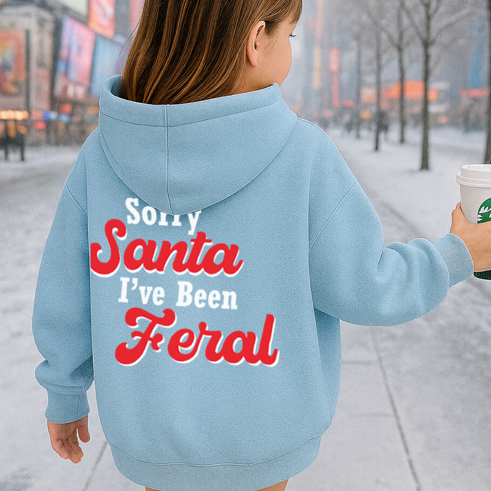 Sorry Santa, I've Been Feral Hoodie