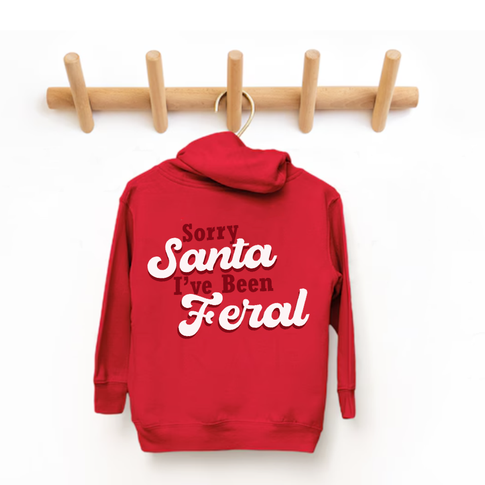 Sorry Santa, I've Been Feral Hoodie