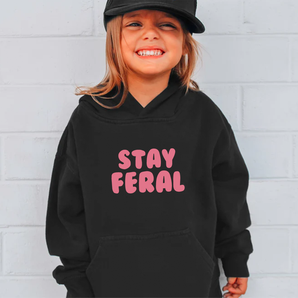 Stay Feral Kids Hoodie