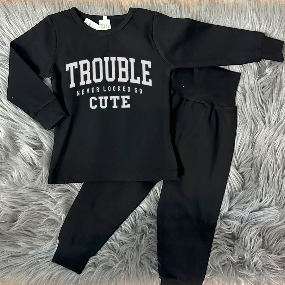 Trouble Never Looked So Cute Lounge Set