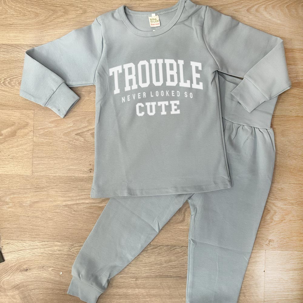 Trouble Never Looked So Cute Lounge Set