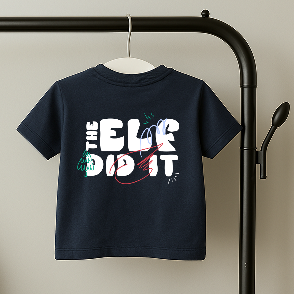 The Elf Did It Kids Graphic T-Shirt