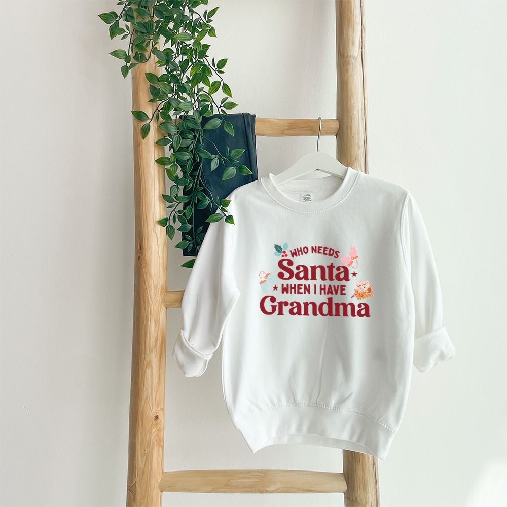 Who Needs Santa Kids Sweatshirt