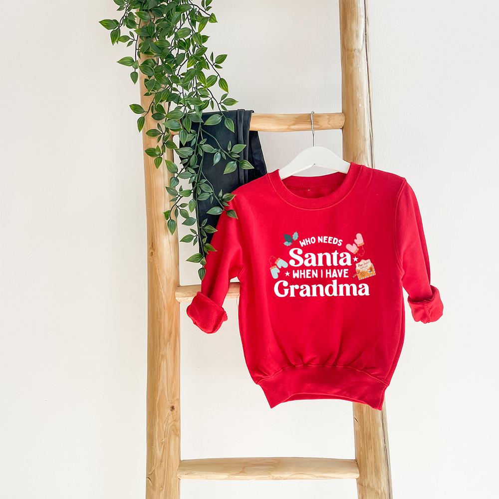 Who Needs Santa Kids Sweatshirt