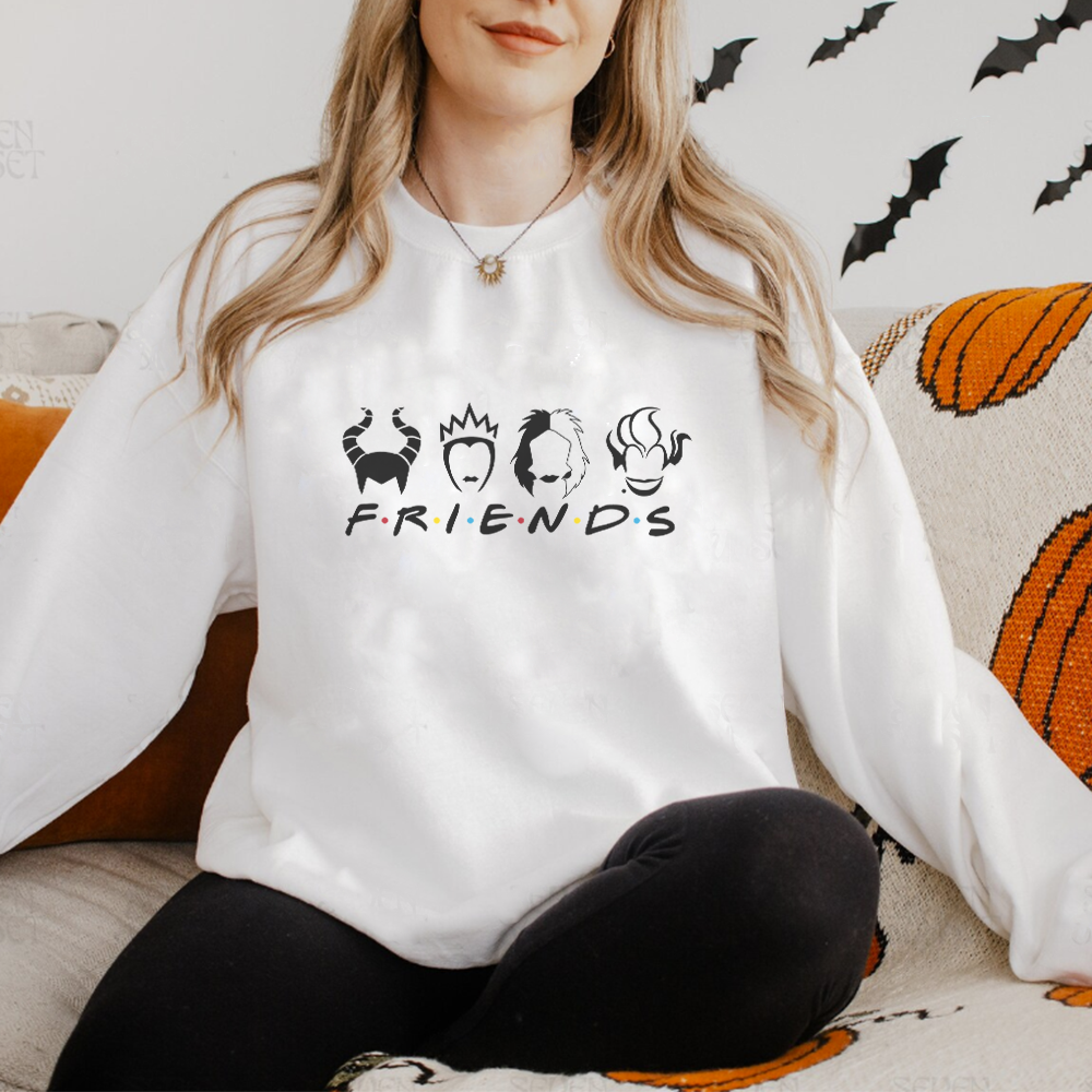 Halloween Villains Friends Women's Sweatshirt