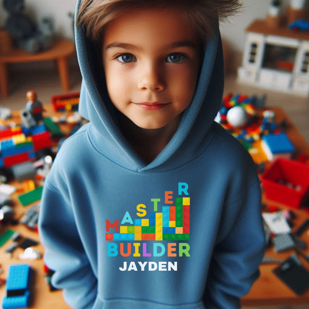 Master Builder Personalised Bricks Hoodie