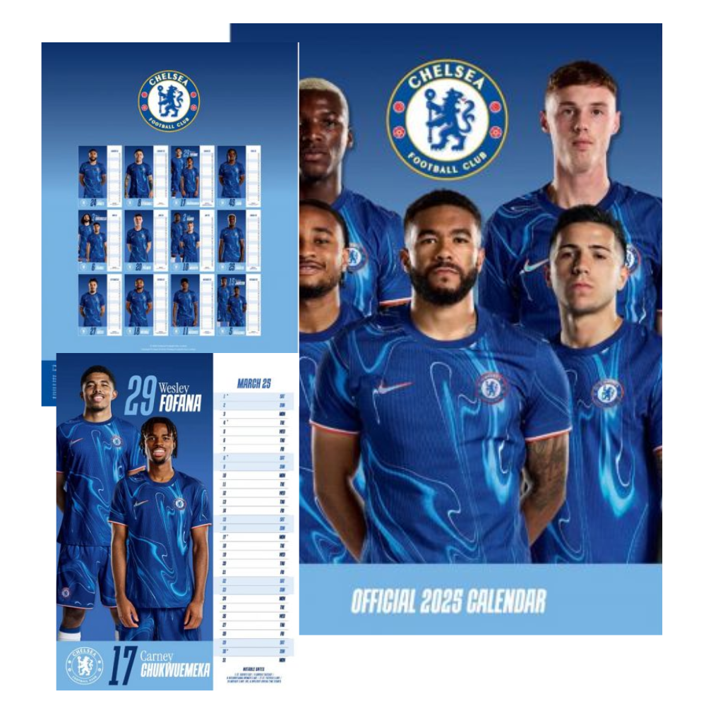 Chelsea Official 2025 A3 Calendar