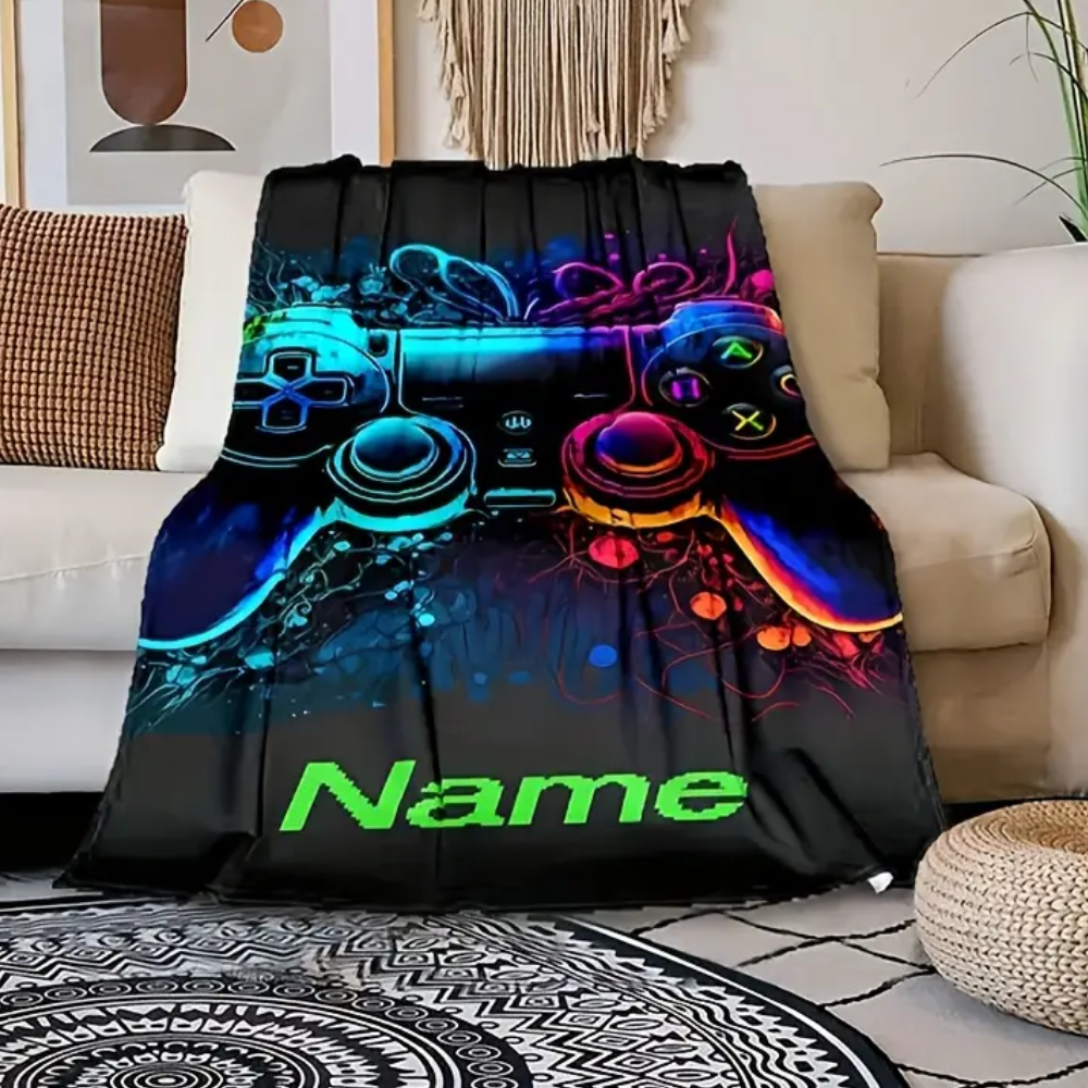 Gaming Controller Personalised Blanket