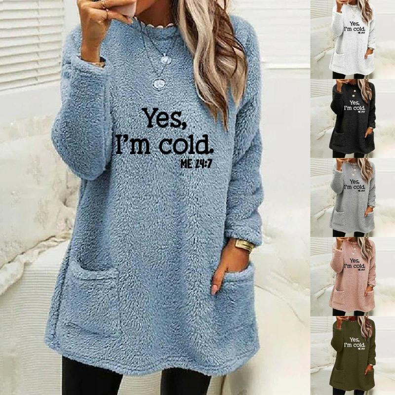 Yes I'm Cold 24/7 Fleece Pocket Sweater