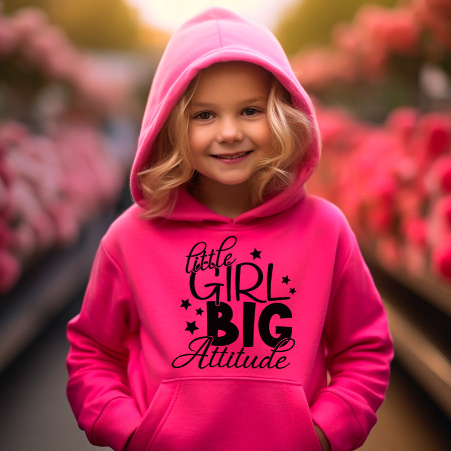 Little Kid Big Atitude Kids Hoodie