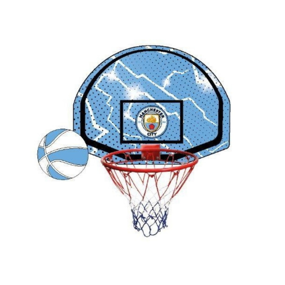 Manchester City Official Mini Basketball Set