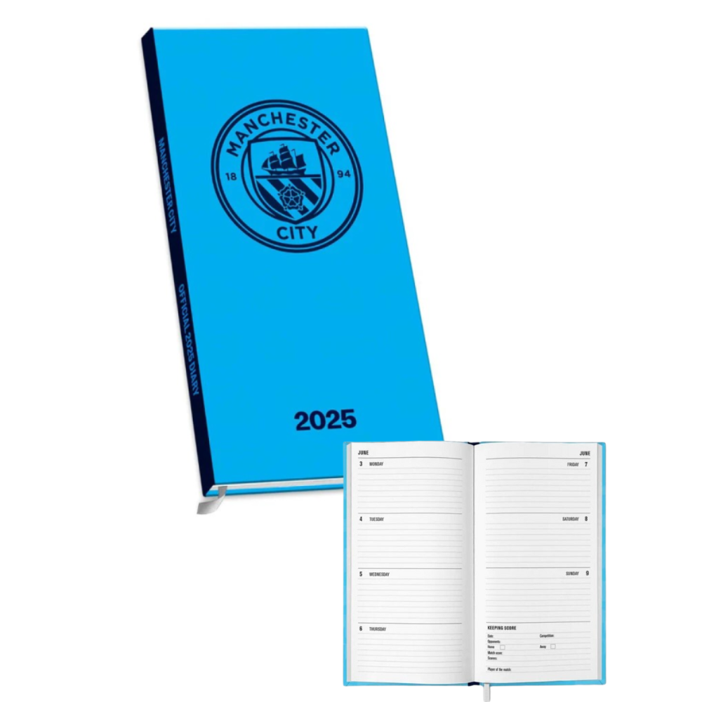 Manchester City Official 2025 Slim Pocket Diary