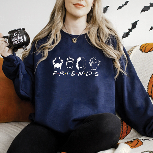 Halloween Villains Friends Women's Sweatshirt