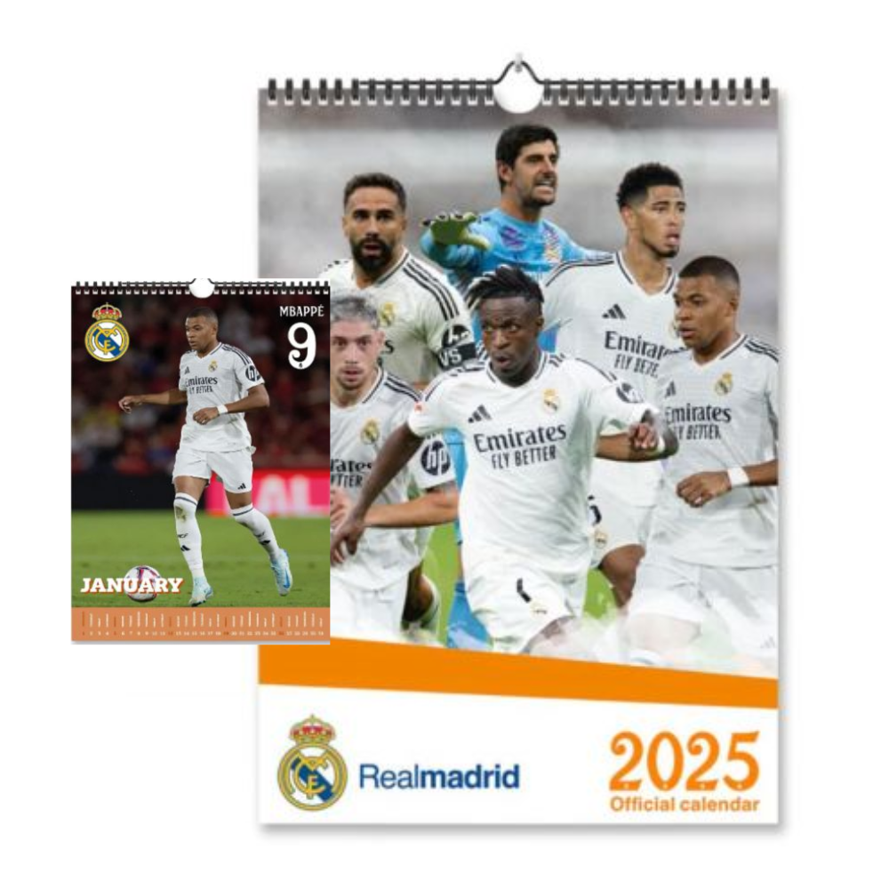 Real Madrid Official 2025 A3 Calendar