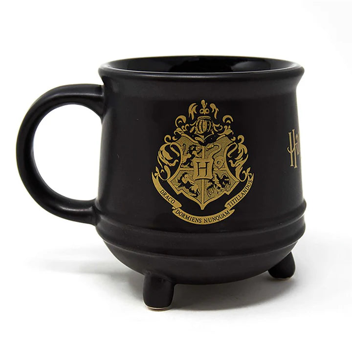 Harry Potter (Colourful Crest Hogwarts) Ceramic Cauldron Mug