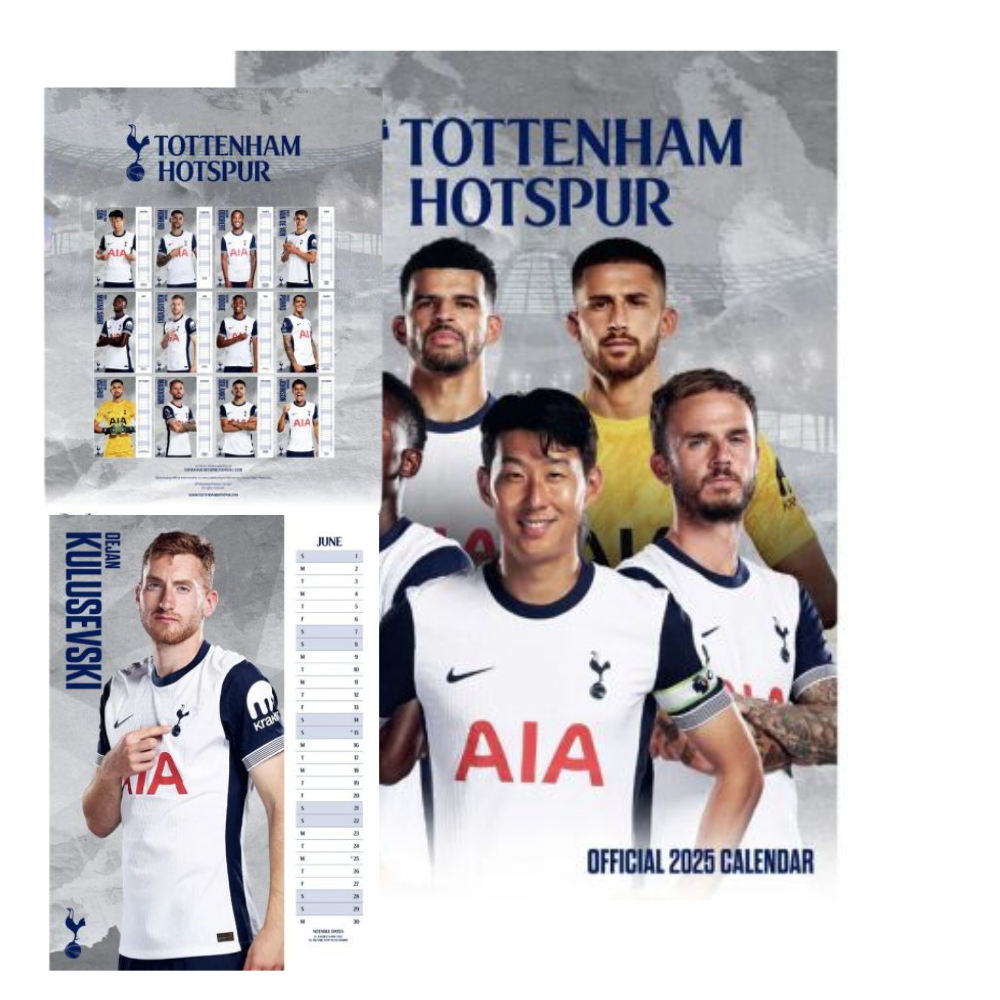 Tottenham Hotspur Official 2025 A3 Calendar