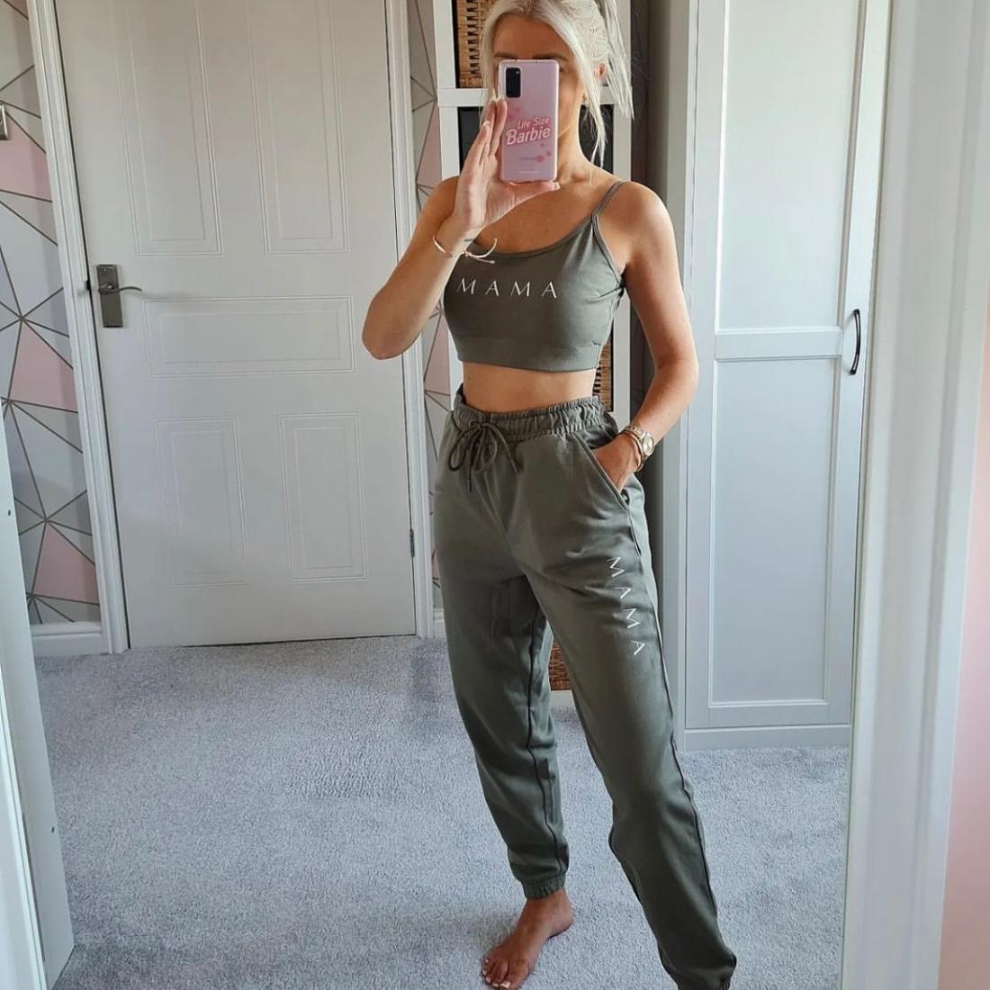 Lounge Mama Cropped Cami & Jogger Set